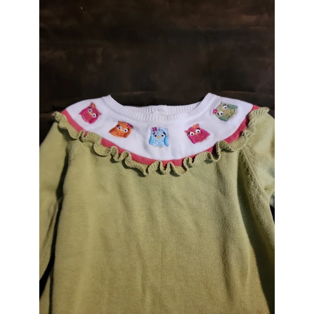 Gymboree outlet ‎ fall homecoming owl sweater dress size 4t